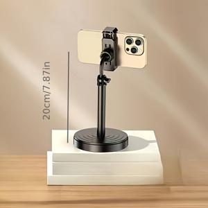 TEMU 회전형 휴대폰 & 태블릿 홀더 - 각도 조절 가능, 360° 회전 - 내구성 플라스틱, 아이폰, 아이패드, 스마트폰 호환 - 인체공학적 데스크/ 그립 - 스마트 기기용 안정적인 베이스