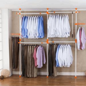 TEMU 튼튼한 고정행거 국산 옷걸이 수납 4단