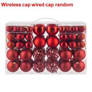 TEMU 크리스마스 트리 장식용 크리스마스 볼 장식 100개 세트 (레드, 그린, 골드, 블랙, 실버, 브라운, 핑크 등 다양한 색상). 안전한 걸이용으로 파손 방지 디자인.