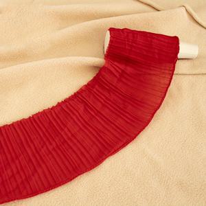 TEMU 1개 11cm 폭 단층 주름 쉬폰 레이스 와이드 플라운스, 의류 밑단, 넥라인, 커프스, 밑단용, 수제 패브릭 액세서리