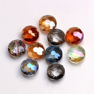 TEMU 중앙 구멍이 있는 유리 구슬 10개, 귀걸이 및 목걸이용 14MM 새 둥지 펜던트, 제조업체 직접 공급.