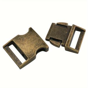 TEMU 2개 앤티크 구리 메탈 릴리스 버클 | 1인치 벨트 스트레치 플랫 버클 삽입 잠금, 숄더 스트랩, 랜야드, 팔찌, 강아지 목걸이, 백팩, 여행 가방 스트랩용