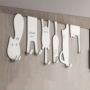 TEMU 철제 문걸이, 다양한 패턴의 문걸이, 녹슬지 않음, 스프레이 페인팅 공정, 침실문, 욕실문, 주방문에 적합