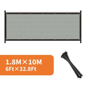 TEMU 1개 DELLNA 헤비듀티 프라이버시 펜스 스크린 UV & 차양 캐노피 - 1패널 휴대용 야외 펜스, 수영장, 정원, 파티오, 뒷마당용 - 그로멧이 있는 천 커버, 설치 (도구 없음)