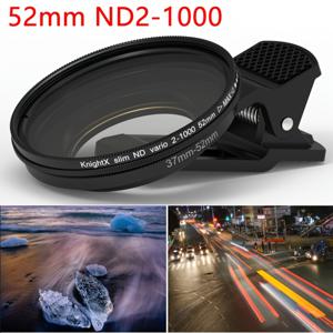 TEMU ND2-1000 중성 밀도 필터가 있는 37mm 폰 홀더 - 아이폰 및 애플 스마트폰용 광학 유리 클립 - 향상된 사진 및 비디오 녹화를 위한 조절 가능한 ND2부터 ND1000까지