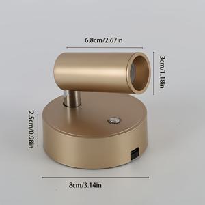 TEMU 자석 흡착이 가능한 심플한 북유럽 스타일 벽 램프, 탈부착 가능한 소형 벽등, 캐비닛 아래, 복도 입구에 적합, 부드러운 눈보호 조명, USB 충전 가능, 조절 가능한 광원