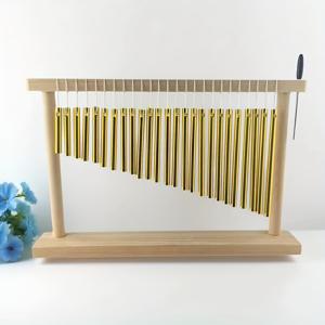 TEMU 25톤 골든 알루미늄 바람 주물 세트 - 밴드 동반, 요가 미디어션, 귀 청소 및 수면 도움, 편안한 소리 치료, 음악 악기|우아한 바람 주물|내구성 바람 주물