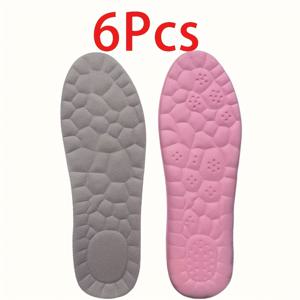 TEMU 여성용 편안한 깔창 6개입 - 탄력적 적응형, 통기성 및 땀 흡수 기능 - 스포츠 및 캐주얼 신발에 완벽