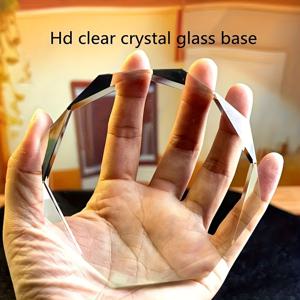 TEMU 우아한 라운드 컷 옥타곤 디스플레이 스탠드 - 보석, 액세서리 및 페이퍼웨이트 전시용, 홈 & 오피스 장식에 완벽, 전기 불필요