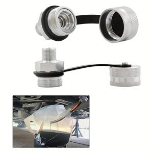 TEMU 퀵 릴리스 오일 드레인 밸브 - 호스 부착형 자동차용 알루미늄 합금 - 도구 또는 청소 불필요 - M14*1.50에 적합 - 스테인리스 스틸 드레인 호스 부착, 자동차 개조 액세서리