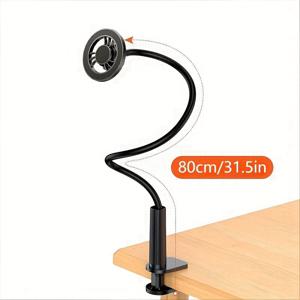 TEMU 새로운 나선형 베이스 자석 휴대폰 홀더, 아이폰 15 프로 맥스, 12, 13, 14 등에 적합한 게으른 침대 옆 거북목 스탠드