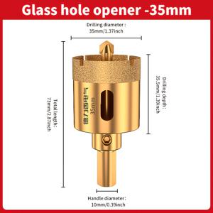 TEMU 이 드라이 드릴 비트는 레이어와 범용 삼각 핸들이 특징이며, 전동 드릴, 벤치 드릴 등과 호환됩니다. 화강암, 대리석, 세라믹, 타일, 유리와 같은 재료에 드릴링하기 위해 설계되었습니다.