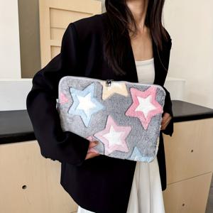 TEMU 1개용 10-15.6인치 iPad/MacBook 노트북 슬리브 - 플러시 경량 태블릿 컴퓨터 호환, 13/14인치 & 15인치 MacBook Air 지원, 지퍼 클로저, 귀여운 컬러 블록 (오피스/출퇴근용)|노트북파우치