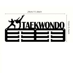 TEMU 태권도 메달을 전시하는 스타일리시한 메탈 스탠드 - 설치가 용이하며 드릴이 필요 없으며, 스포티한 미적 감각의 생생한 메달을 선보이는 완벽한 벽걸이 홀더이며 크리스마스 장식에도 적합합니다.