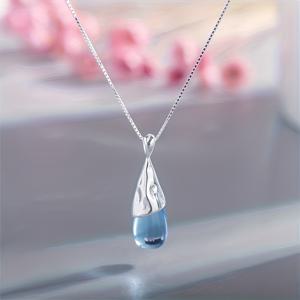 TEMU 여성용 우아한 드롭 목걸이 - 모조 스톤이 사용된 고급 주얼리, 일상 및 공식 행사, 생일, 결혼식, 파티에 적합 - 여성에게 완벽한 선물