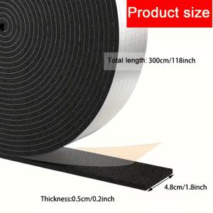 TEMU 파이프용 자가 점착 단열 테이프 1롤 - 겨울철 얼음 방지, 보온, 열 효율 향상, 온수 및 냉수 파이프에 적합, 내구성 및 간편한 부착, 파이프 단열 테이프, 간편한 부착 테이프