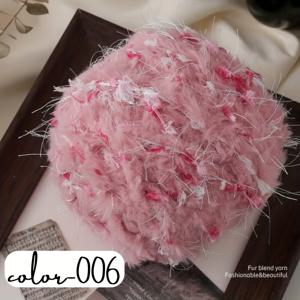 TEMU 100G 수제 인조 긴털 혼방 털실, 풍부하고 밀착된 솜털 특징, 탈모를 최소화하는 특별한 혼합 공정, 손뜨개 스웨터, 모자, 숄, 코트 및 다양한 고급 홈웨어 및 공예품에 적합|뜨개실