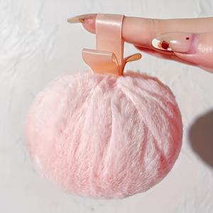 TEMU 둥근 복숭아 모양의 푹신한 하이라이터 볼, 휴대용 얼굴 및 바디 , 카니발 뮤직 페스티벌에 적합, 메이크업 매니아를 위한 선물 세트