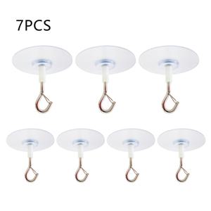 TEMU 7개/15개 간편 설치 천장 마운트 풍선 리본 후크 (안전 걸쇠 포함) | 광택 금속, 드릴 불필요, 축제 분위기, 다용도 후크