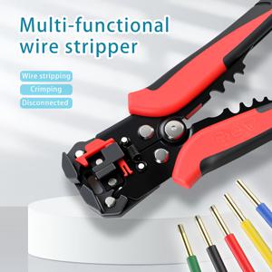 TEMU 전면 개선된 최신형 다기능 완전 자동 헤비 듀티 전문가용 와이어 스트리핑 플라이어 | 미끄럼 방지 녹 방지 헤비 듀티 전기 기술자 도구 | 와이어 직경 24-10Awg/0.2-6Mm² 스마트 식별 | 전기 기술자에게 이상적인 스트리핑 도구