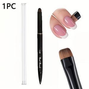 TEMU 3-in-1 프렌치 매니큐어 브러쉬 | 젤 및 아크릴 네일 클리닝 브러쉬 - 정밀한 클리닝 및 초보자를 위한 섬세한 네일 아트 브러쉬, 무향, 디테일한 디자인 및 제작에 적합