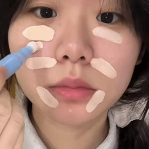 TEMU 컨실러 올인원 쉬스틱 뽀송한 속광필링 커버력 | 얇고 가벼운 크림리퀴드 텍스처 | 언더++컨투링 3초 완성 | 머글피니쉬 무결점 피부