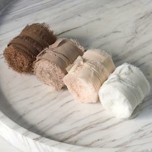 TEMU 4롤, 시폰 실크 리본 세트 - 웨딩 초대장, 신부 브라이덜 부케, , 선물포장 & 보우메이킹용, 혼합색상, 꽃다발 리본, 공예재료, 패브릭, 핸드메이드 결혼식 부케 소재, 기프트 팩aging 자료, 크리스마스, 할로윈