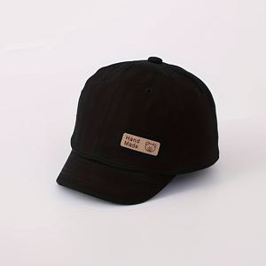 TEMU 베이비 모자 1개, 봄과 가을용 얇은 자외선 차단 야구모자, 남아와 여아용 짧은 챙 유아용 썬햇, 일상 놀이 및 야외 활동에 적합, 머리 둘레 44-48cm, 6-24개월용