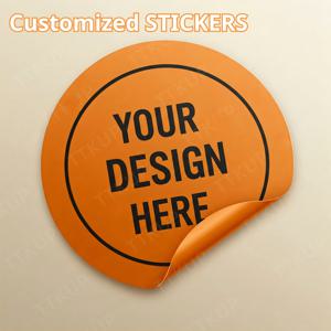 TEMU TTKup 맞춤 스티커 - 1000장, DIY 이미지 또는 텍스트, 자체 접착 라벨, 로고 광고 스티커, 개인화 맞춤 인쇄, 부활절, 발렌타인데이, 크리스마스 프로모션 스티커