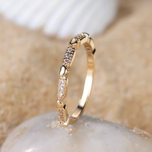 TEMU 하트 모양 여성용 골드 반지