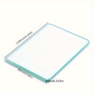 TEMU WUTA 가죽 버니셔 공예 도구 투명 강화유리 슬리커, 버니싱 폴리싱 보드, 가죽 마감 도구, 토코놀레 검 도구