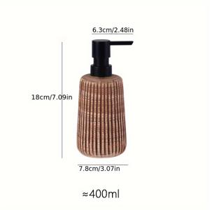 TEMU 우아한 400ml 세라믹 비누 디스펜서 - 프탈레이트 프리, 욕실 및 주방용 독립형 디자인