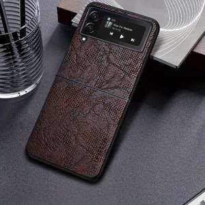 TEMU 갤럭시 Z 플립 6 5 4 3 케이스, 비즈니스 윈드 코르텍스 패턴 백커버, 플립 6 전용 폰 케이스