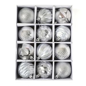 TEMU 크리스마스 트리 장식 12개 세트, 농가 스타일의 휴일 장식에 완벽, 호텔 및 쇼핑몰에 이상적