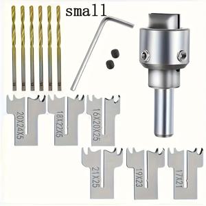 TEMU 16개 소형 나무 반지 공예 키트 (탄소블레이드 및 육각 렌치 포함) - 다용도 주얼리 제작 도구 세트