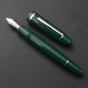 TEMU 진하오 X159 럭셔리 아크릴 만년필 - 아미 그린, 미세한 펜촉의 인체공학적 디자인, 사무용 필기구 필수품