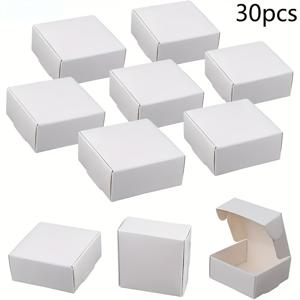 TEMU 30/100개-미니 크래프트 종이 선물 상자 - 반지, 귀걸이, 결혼 및 생일 선물, 휴일 및 크리스마스용 다용도 보석 포장 - 독립 사용, 전원 필요 없음, 보석 제작 디스플레이 및 포장 용품, 비즈 및 보석 제작|귀걸이