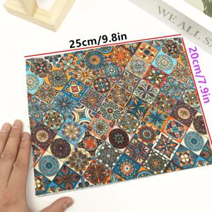 TEMU 10pcs 20*25Cm/7.9*9.8In 랜덤 패턴 디지털 프린트 미리 자른 천 조각, 자수 가방, 의류, 지갑, 보관 가방, 베개, 인형 옷, 스크랩북, 테이블 클로스 자수 공예, 벽 장식, 선물 포장 및 기타 DIY 자수 공예에 적합합니다.