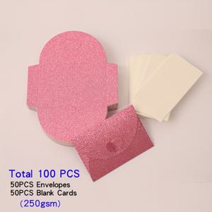 TEMU 100개 세트, 봉투 50장과 빈 카드 50장, 250GSM 반짝이 종이 작은 봉투, 적합 대상: 명절 인사말 카드, 결혼식, 생일, 파티, 데이, 크리스마스 초대장, 꽃집 케이크 숍에 편리하게 배치할 수 있는 인사말 카드