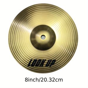 TEMU 룩업 8인치 효과 심벌 - 밝은 사운드 드럼 & 퍼커션 액세서리, 내구성 있는 프로페셔널 & 초보자용 심벌, 라이브 공연 및 녹음 세션용 링 (색상:)