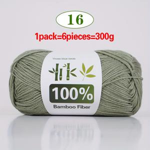 TEMU 6개 묶음 대량 판매 대나무 섬유 실 - 부드럽고 매끄러운 뜨개질 및 코바늘용 섬유 - 스웨터, 담요, 모자용 - 18가지 색상 및 중립 톤, 지속 가능한 공예용 실