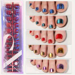 TEMU 150개입 짧은 사각 소프트 젤 캣아이 프레스온 네일, 캣아이의 여섯 가지 여름 색상으로 특징되며, 피부톤을 선명하고 우아하게 연출하며, 여성에게 이상적인 선물입니다.