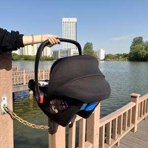 TEMU 유모차 시트용 조절 가능한 햇빛 가리개 - UV 차단, 통기성 메쉬 폴리에스터 커버, 야외 활동 및 여행에 적합, 유모차/여행용 침대/유아용 시트와 호환 가능