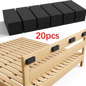 TEMU 20개/세트 고분자 폼 헤드보드 벽 쿠션, 침대 및 소파용 범퍼, 스크래치 및 손상 방지용 내구성 가구 블록, 조절 가능한 선반 지지 못 포함