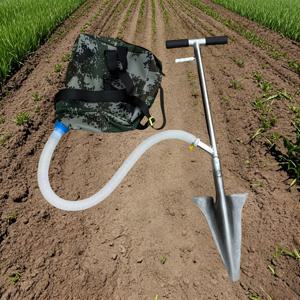 TEMU 1/2 농업용 씨앗 심기 및 비료 공급 장치, 휴대용 씨앗播種기 및 비료 기계, 백팩형 비료 씨앗播種기, 농업 작업을 위해 엎드려 앉지 마세요/수동 지하 비료 도구, 측면 비료 씨앗播種용 비료 기계