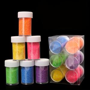 TEMU DIY 공예 및 수제 작품용 6색 글리터 파우더 - 인쇄와 크래프트에 적합