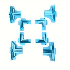 TEMU 8개/세트 코너 어셈블리 클램프 - 박스 제작용 코너/디바이더, 접착제 건조 대기 중 칩보드 상자 코너 가이드, 카톤지 코너 홀딩 도구 핸드크래프트 용품 - 칩보드 박스 & DIY 공예에 완벽한 코너 고정 장치