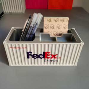 TEMU 배송 컨테이너 책상 정리함 - 펜, 가위, 명함용 오픈 수납공간 포함 - 공간 절약형 사무실 데코, 물류 및 전자상거래 전문가를 위한 선물 (그린), 모던 디자인, 고품질 모델