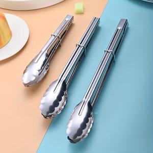 TEMU 3개 스테인리스 주방 집게 세트 - 잠금 장치가 있는 헤비듀티 푸드 집게, 서빙 집게, 바베큐 집게, 과일 집게, 빵 집게, 스테이크 집게, 샐러드 집게, 디저트 집게, 600°F 내열성, 미끄럼 방지, 뷔페용, 다기능 요리 및 그릴 용품!