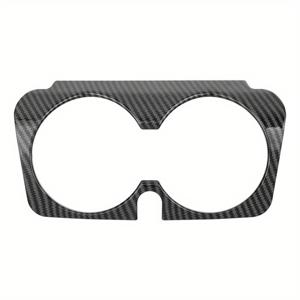 TEMU 벤츠 C, E, GLC 클래스 모델 W205, W213, X253용 기어 변속 패널 및 컵 홀더 프레임용 카본 파이버 텍스처 트림 커버